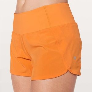 Lululemon Run Times Short II *4" | Vivid Amber | Size 6